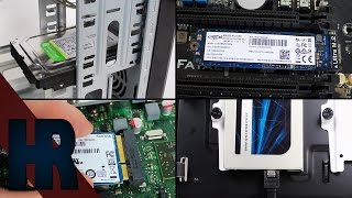 Festplatte  SSD  M2 SSD  M SATA SSD einbauen Installieren Tutorial Deutsch  PC Bauen Part 7 [upl. by Sirahs842]