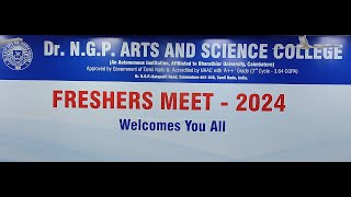 Dr N G P ASC  Freshers Meet 2024  24062024 [upl. by Enahsed723]