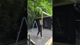 How we built our Pergola ⚒️💪🏼 gardenideas pergola outdoordining outdoutdoors [upl. by Lielos]