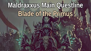 quotBlade of the Primusquot Maldraxxus Full Questline and Cinematics WoW Shadowlands [upl. by Notlrahc]