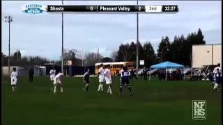 6 Riley Davis scores Shastas first goal and Pleasant Valley now lead 21 [upl. by Normac]