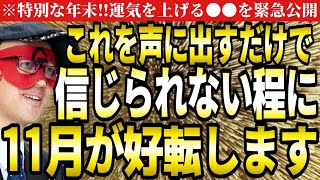 【ゲッターズ飯田】※これを声に出して言い続けて下さい‼信じられない程に運気を上げる口ぐせがあります。11月を好転させて下さい。【言葉 五星三心占い】 [upl. by Nuahc]