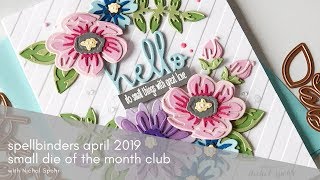 Spellbinders Small Die of the Month April 2019 [upl. by Kennett]