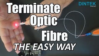 How to Terminate Optic Fibre the Easy Way including my 3 tips SC Connector and splice [upl. by Nibroc]