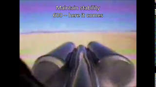 ThrustSSC run 61 supersonic  tail view with subtitles and extra information [upl. by Conover]