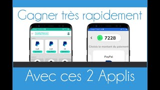 Les 2 meilleurs Appli Android pour gagner de largent Paypal rapidement [upl. by Everrs]