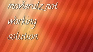 why movierulz are not opening in my browser movierulz video not plying movierulz not opening some [upl. by Notsud]