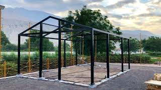 How to build a metal steel House 🏠 Amazing steel home work video✨ [upl. by Ondine]