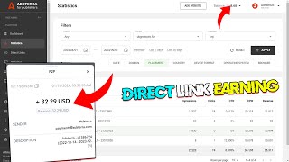 Adsterra Direct Link Earning Trick  Direct Link Earning Proof  Adsterra direct Link earning 2024 [upl. by Decrem]