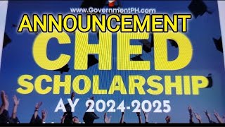 ANNOUCEMENT CHED SCHOLARSHIP APPLY NOW NA [upl. by Yuria]