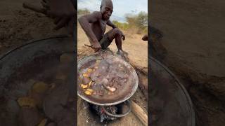 Hunting feast 👉Perfect hunting process in long video hadzatribe cooking hunting food wildlife [upl. by Nesyrb710]