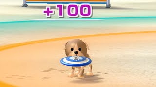 going pro in every wii sports resort sport  frisbee dog [upl. by Carroll]