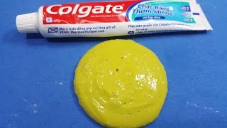 Slime Colgate Toothpaste with Baking soda  2 Ingredients Toothpaste Slime No Glue No Borax [upl. by Terryn]