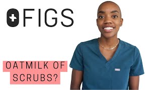 FIGS Scrubs Review  Amethyst Bright Fuchsia Caribbean Blue Unboxing and TryOn [upl. by Henson344]