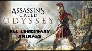 ALL LEGENDARY ANIMAL BOSS FIGHT LOCATIONS  Assassins Creed Odyssey [upl. by Duomham]