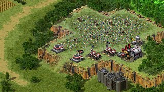 Red Alert 2  farm Land Map  extra hard AI  7 vs 1  Prism tank [upl. by Schnabel]