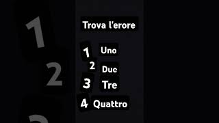 Trova lerrore [upl. by Kohler]