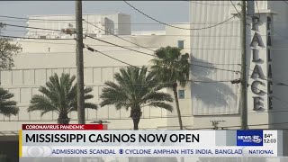 Mississippi casinos now open [upl. by Davida]