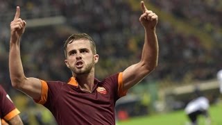 PARMAROMA 12 IL GOL DI PJANIC LIVE DALLO STADIO TARDINI [upl. by Avehs]