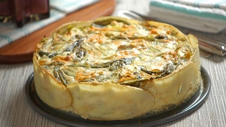 Pastel de flor de calabaza con poblano [upl. by Gnni]