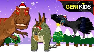 ♧ Merry Christmas Mr Dino  Top Christmas Songs for children★Genikids [upl. by Knick71]