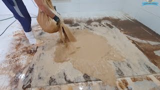 Cleaning Satisfying Carpet Using Chocolate Foam [upl. by Ettennaej86]