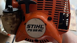 Stihl FS 56 RC won’t idle [upl. by Neerual]