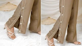 Side slit box trouser design for summer 2023  box trouser design [upl. by Nosbig]