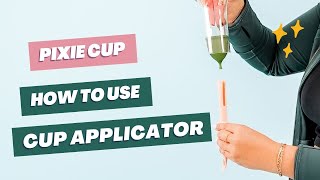 How to Insert your Menstrual Cup with a Cup Applicator [upl. by Dao]