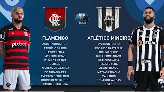 FLAMENGO X ATLÉTICOMG  COPA DO BRASIL  NO PES 21 [upl. by Anitsej]