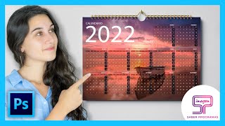 📆 Cómo hacer CALENDARIO en PHOTOSHOP  Calendario Anual [upl. by Talanta43]