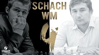 Karjakin  Carlsen Partie 4 Schach WM 2016  GroßmeisterAnalyse [upl. by Assiluy253]