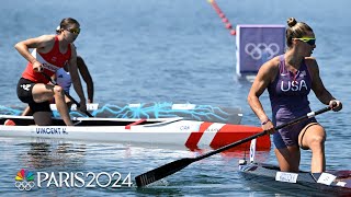 Katie Vincent Nevin Harrison paddle to a PHOTO FINISH in womens C1 200m final  Paris Olympics [upl. by Childs764]