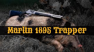 First Feral Hog kill with the Marlin 1895 Trapper in 4570 GOVT  Lever Action Hog Hunting in Texas [upl. by Amandy698]