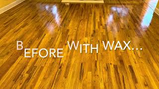 McDonough Ga Wax removal gloss finish shanesaveshardwoodfloors [upl. by Demmy]