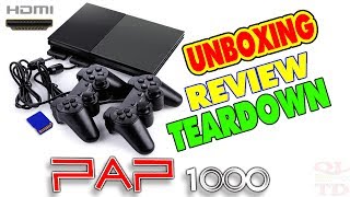 PAP1000 retro game machine unboxing review amp teardown [upl. by Ailekahs]