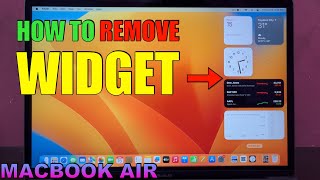 How to Remove Widget on MACBOOK [upl. by Ttayw]