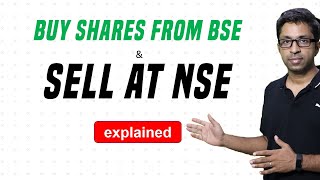 Can We Buy Shares from BSE and Sell at NSE  With Live Trading [upl. by Bumgardner468]