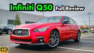 2018 Infiniti Q50 Red Sport 400 Full Review [upl. by Dnaloy]