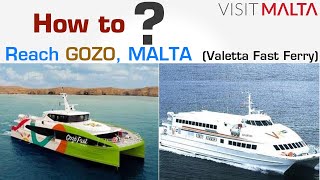 Go zo How to Reach Gozo Fast Ferry Malta Fast Ferry to reach Gozo Ferry Comino and Blue Lagoon [upl. by Lynnett]