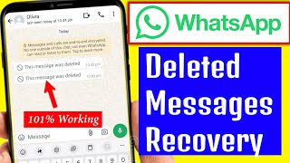 How to Recover Whatsapp Deleted Messages  Whatsapp deleted messages recovery app [upl. by Giulietta369]