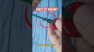 ⚠️ Knot to Know 🪢Simple knotting method Pendant Knot diy knot rope knot2know camping [upl. by Enomis]