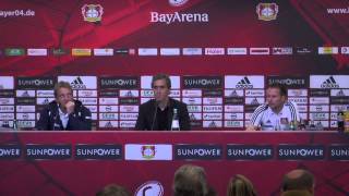 Die Pressekonferenz nach dem Spiel bei Bayer Leverkusen [upl. by Nahtannhoj]