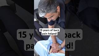 Instant pain relief after DEEP adjustment 15 years of back pain helped chiropractor [upl. by Anirbus735]