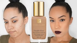 Estee Lauder Double Wear Foundation Review  Demo [upl. by Chernow115]