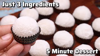 Delicious 3 Ingredients No Bake Dessert Recipe Ready in Just 5 Minutes  Quick amp Easy [upl. by Varden]