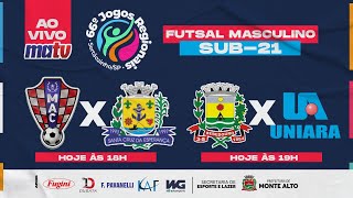 SEMIFINAIS do Futsal sub21  Jogos Regionais 2024 [upl. by Bluma]