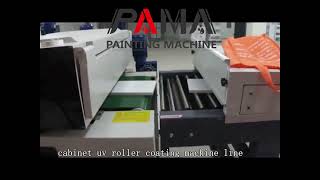 Wood Sheets Painting Machine Double Roller Coating Machine [upl. by Eanad]