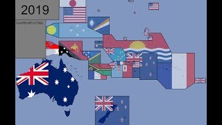 Oceania countries Size Comparison 2024  Area comparison of Oceania countries [upl. by Naggem]