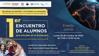 1er Encuentro de Alumnos que Estudian en el Extranjero  SACC en Ingeniería Ambiental [upl. by Stanfield]